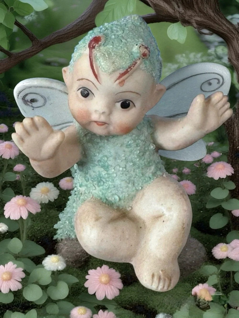 Vintage Sugared Pixie Figurines – PICO Japan, 1950s